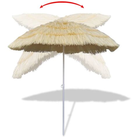 Parasol Hawaii Inclinable,Plage Tropicale 1.8m Piscine De Jardin Tiki