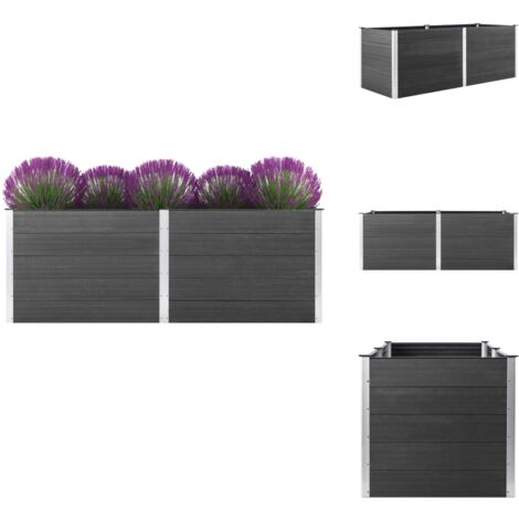 VidaXL Jardinière D'Extérieur, Lit Surélevé, Bac à Fleurs, Pot De Plantes, Boîte à Fleurs Jardin Patio Terrasse, 90x50x50 Cm Bois De Pin Massif