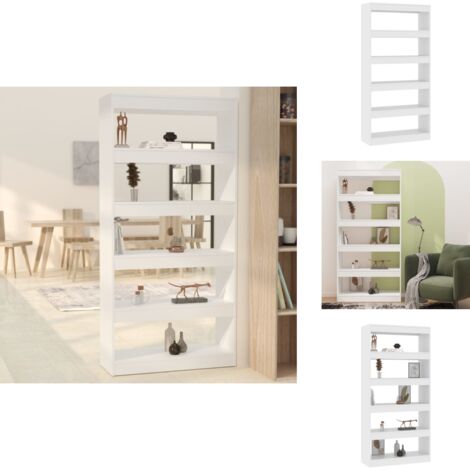 Bibliothèque Vicco Fico 6 Niveaux - Blanc, étagère Sur Pied, Séparateur De Pièce, Neuve