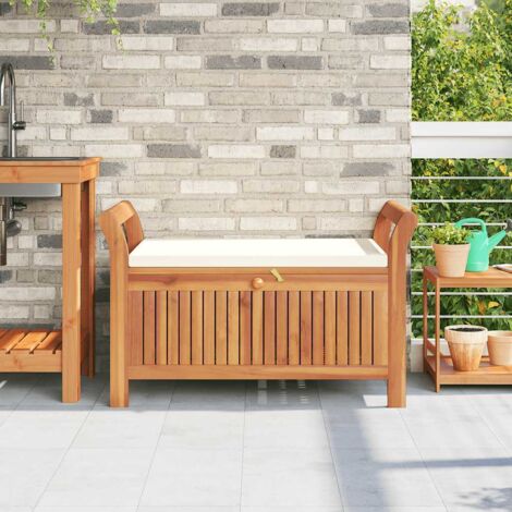 Banc De Jardin En Acacia Massif VidaXL – Style Romantique Rose Gravée – 157 Cm – Extérieur Durable