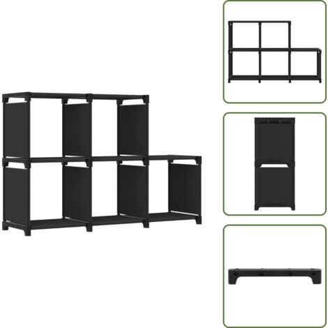 Bibliothèque / Étagère D'affichage 5 Cubes En Tissu VidaXL - Portes Coulissantes - Neuf