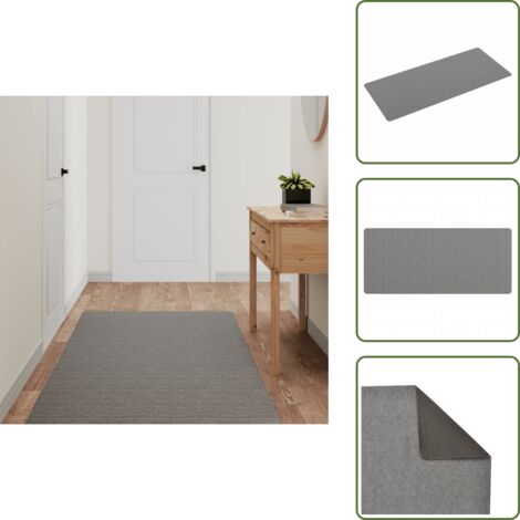 Tapis De Couloir Antidérapant 80x180cm - Polyamide Beige - Pour Cuisine, Hall, Escalier - Rugsx