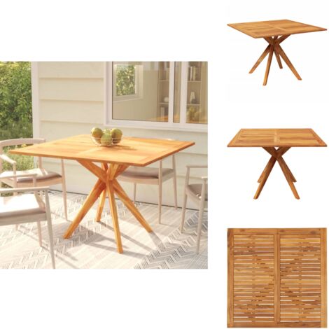 vidaXL Table de jardin 200x100x75 cm Bois d'acacia solide