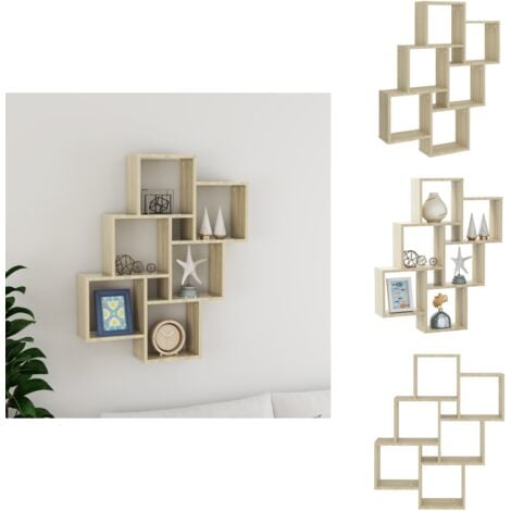 Ikee Design Lot De 3 étagères En Bois En Forme De Maison