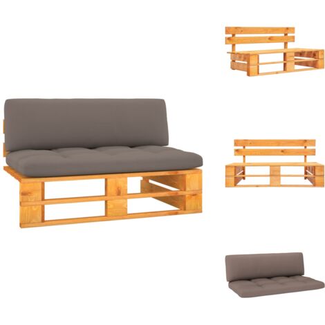 Palette Exterieur Jardin Canapé Central Palette De Jardin - Canapé Extérieur - Canapé Relax De Canapé Jardin