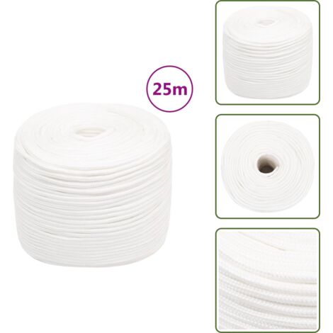 YOS-7803043464586-Corde de bateau Blanc 16 mm 25 m Polypropylène