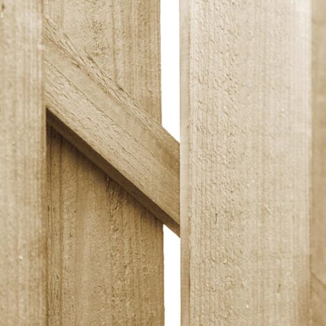 Portail De Jardin Bois De Pin Imprégné 125x100 | Leroy Merlin