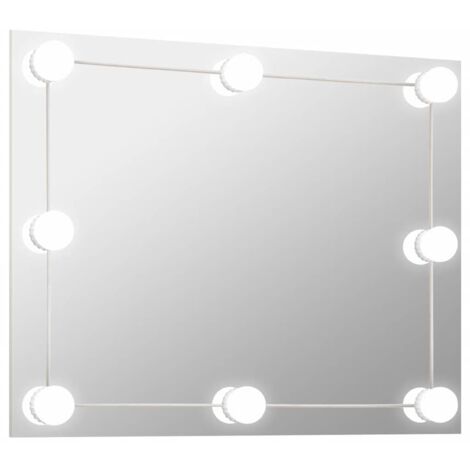 TEHOME Miroir De Salle De Bain Pivotant Biseauté Rectangulaire Pivotant N-View Avec Angle Inclinable, 35,6 X 55,9 Cm