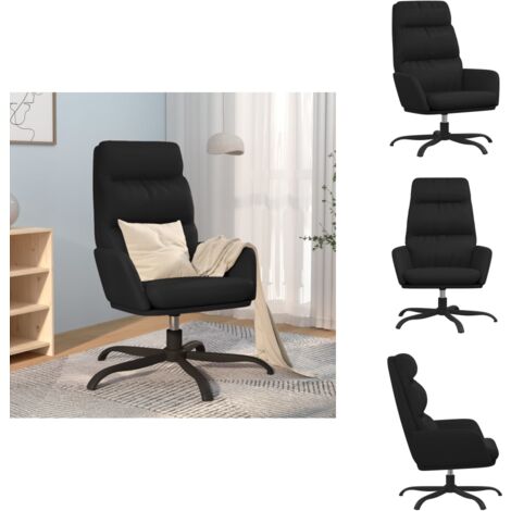 Fauteuil Club En Similicuir Noir Yaheetech – Confortable Et Classique