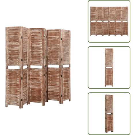 Maison Style chinois en bois écran décoratif 6-pan... – Grandado