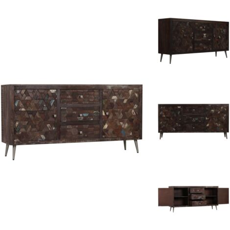 vidaXL Buffet Bois de récupération solide 160 x 40 x 80 cm