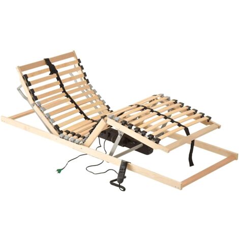 Sommier électrique Réglable 0° à 60° - Pour Tous Types De Lits Et Matelas - Silent Et Support Jusqu'à 200kg - Télécommande Incluse