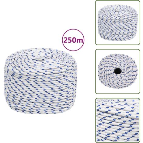 Corde Polypropylène Tressée 8mm - Imperméable, Résistante Aux UV, Synthétique