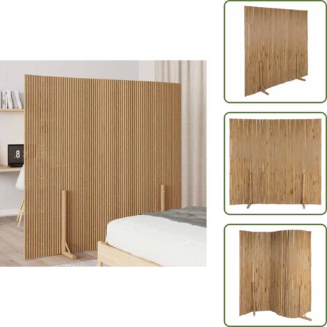 Clôture Bambou 180x170 cm - Clôture En Bambou - Séparation Pièce - Décoration Murale - Panneau De Cloison - Clôture Pliable