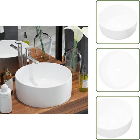 Lavabo artistique rond en céramique