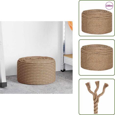 Corde De Jute 250 M De Long 8 Mm D'épaisseur - Corde En Jute - Ficelle En Jute - Cordon En Jute Fibre Naturelle Artisanat 86091381