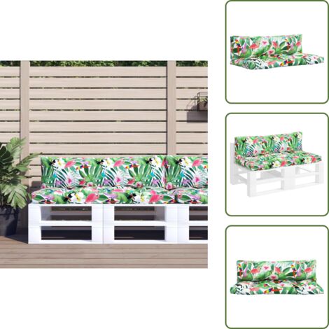 Lot De 2 Coussins De Palette Pour Extérieur - Tissu Gris Foncé, Résistant Aux UV - Pour Balcon, Terrasse, Jardin - 8