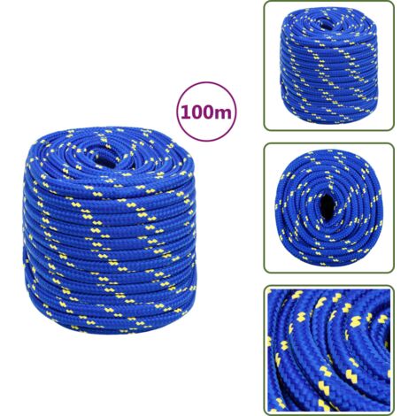 Corde De Bateau Bleu 3 Mm 100 M Polypropylène