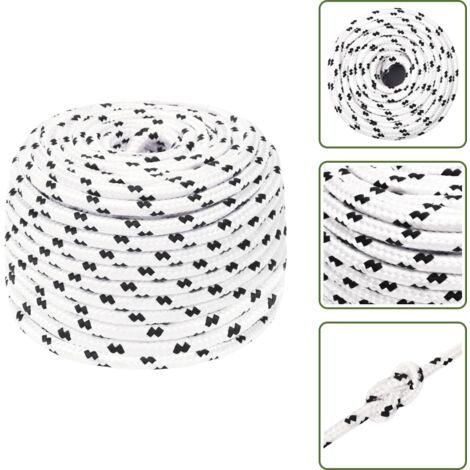 Tresse Corde Polyester 16mm - Bobine De 100 Mètres - Cordage Bateau Drisse