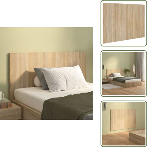 Tête De Lit FIRBNUS Sonoma Gris 120x80 Cm - En Bois D'ingénierie, Design Classique Pour Chambre