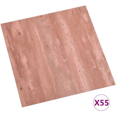 Planches De Plancher - QQMORA - Marron Clair - PVC - 55 Pcs - 5,11 M² - Antidérapantes