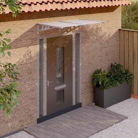 Auvent De Porte Transparent - Protection Contre La Pluie Et UV Pour Terrasse, Véranda Ou Fenêtre, Plusieurs Tailles Disponibles
