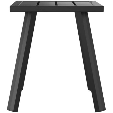vidaXL Tavolo da Giardino Antracite 81,5x81,5x72 cm in Acciaio