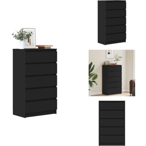 Commode chêne artisanal 60x36x103 cm bois d'ingénierie - Armoire À