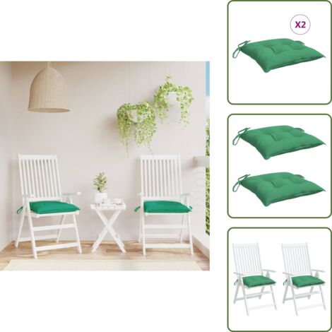VidaXL 6 Coussins De Chaise Turquoise 40x40x7 Cm - Coussin Extérieur Et Intérieur Pour Jardin Terrasse Et Maison