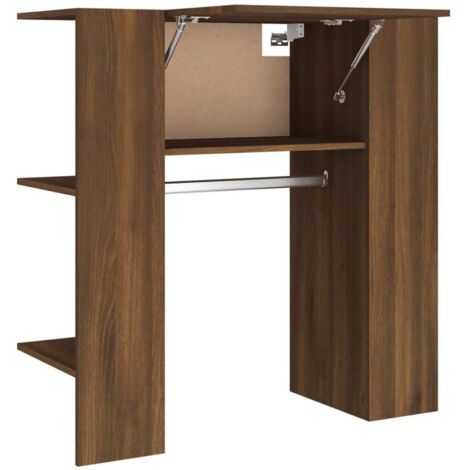 Armoire De Couloir Chêne Marron – 97,5x37x99 Cm, En Bois D'ingénierie, Rangement Pratique