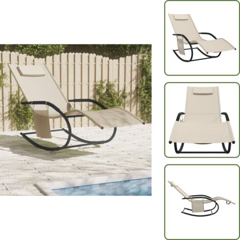 Fauteuil à bascule d'extérieur avec coussin épais, chaise longue intérieur pour balcon, jardin, arrière-cour, terrasse, Bleu marine - Jardin Fauteuil à bascule d'extérieur avec coussin épais, chaise longue intérieur pour balcon, jardin, arrière-cour, terrasse, Bleu marine - Jardin