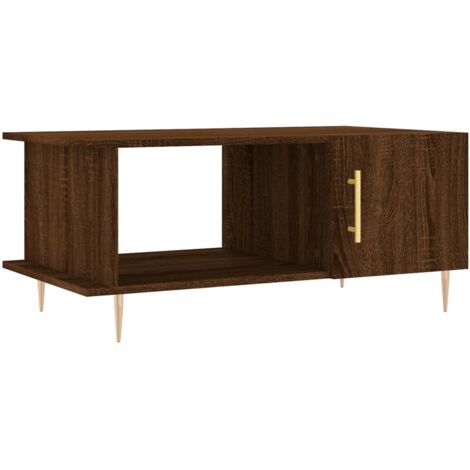 Meuble Latéral En Chêne Marron - 35 X 35 X 55 Cm, Bois Multicouche, Design élégant Et Multifonction