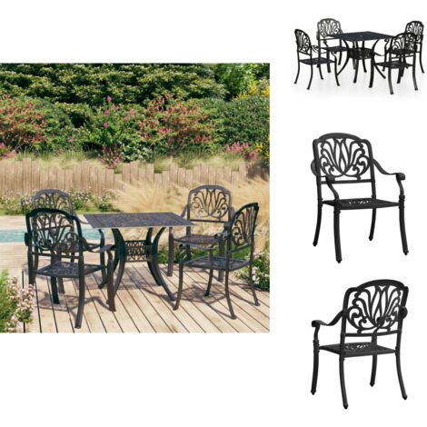 Ensemble table de jardin ronde et 2 chaises métal jaune , Palavas