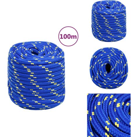 Corde De Bateau Bleu 10 Mm 100 M Polypropylène - Furnimoda Ance