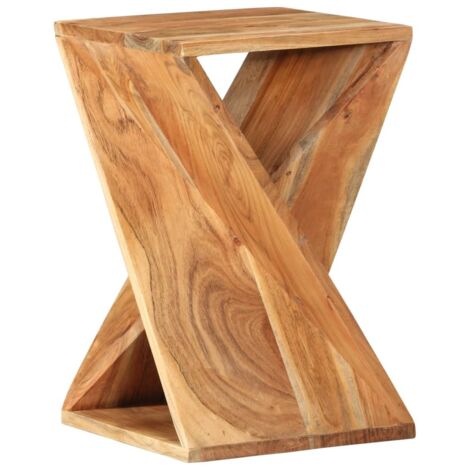 Table d'appoint Huile Naturelle Bois d'Acacia Massif | Leroy Merlin