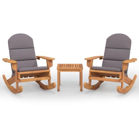 Ensemble De Repas Extérieur 5 Pcs Marron Bois D'Acacia Massif | Leroy