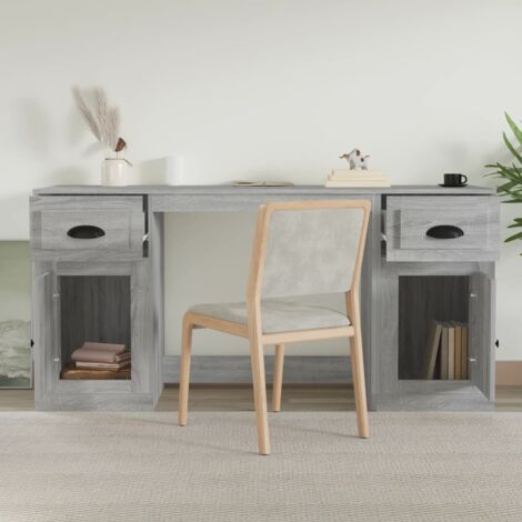 Armoire haute The Living Store - Chêne fumé - Bois d'ingénierie - 34,5 x 34 x 180 cm