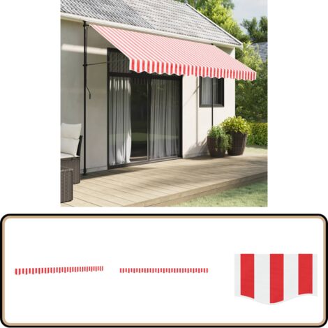 Tissu De Remplacement Pour Lambrequin De Store D'auvent - Noir - 5.8x0.2 M - Pour Cadre De 6 M