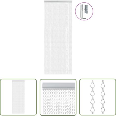 Moustiquaire Fenêtre Rideau 50x180 Cm, Fermeture Automatique Rideau De Fenêtre Anti Insecte Mouche Moustique Pour Enfants Et Animaux De Compagnie