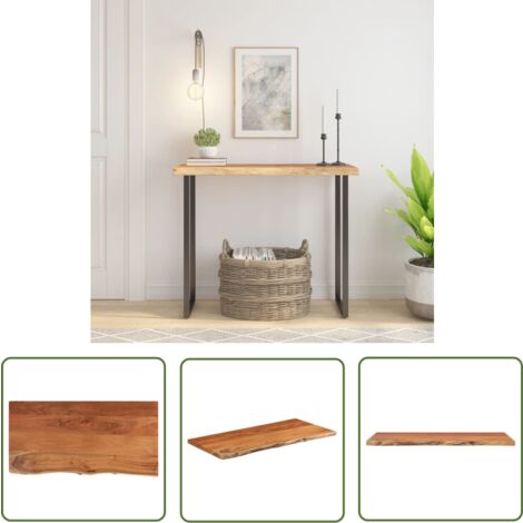 Table De Jardin Pliante VidaXL 100x55x75 Cm - Bois Acacia Massif, Marron - 5