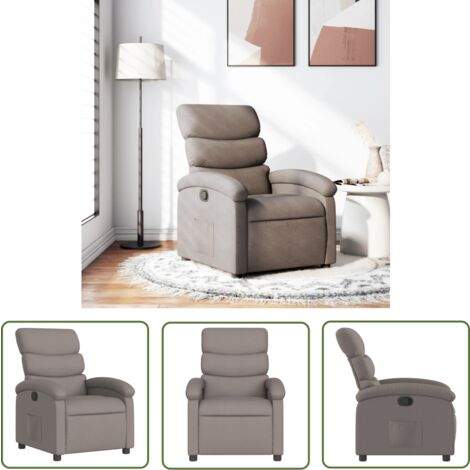 Fauteuil Releveur Inclinable, VidaXL Taupe Tissu. - Santé - Mieux Vivre