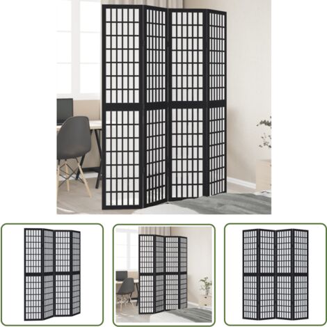 Cloison De Séparation 4 Panneaux 162x2x180 Cm Bois D'Acacia Paravent VidaXL