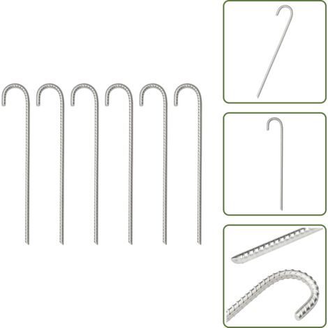 Piquet De Tente – Modèle Unique – Solide – Pour Fixer Tente, Auvent, Bâche – Livré à L’unité