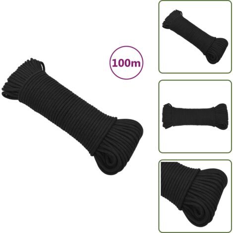 VidaXL Corde De Bateau Corde De Levage Câble D'Amarrage Ancrage Navire Lignes De Gréement Corde à Linge Orange 8 Mm 250 M Polypropylène