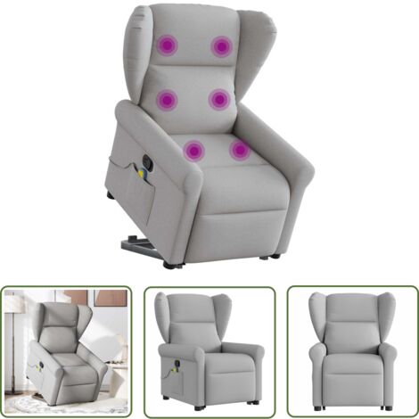 VidaXL Fauteuil De Massage Avec Repose-pied Vert Foncé Tissu Est L'un De Nos Produits Les Plus Populaires Sur