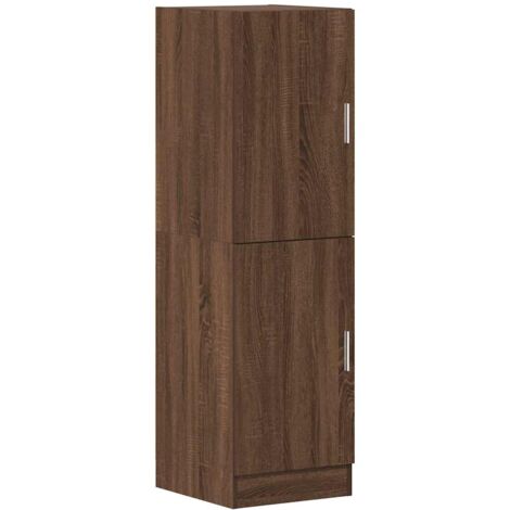Armoire De Cuisine Chêne Sonoma VidaXL - 38x41.5x131.5cm - Bois Ingénierie - Portes Réversibles - 60kg De Charge - 7