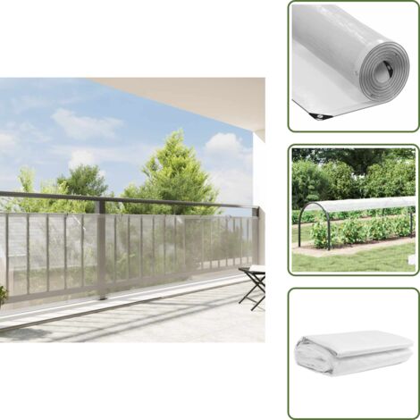 Bâche Transparente Polyéthylène 1x2 M Avec œillets - Protection Meubles Jardin, Bois, Cage Animaux, étanche