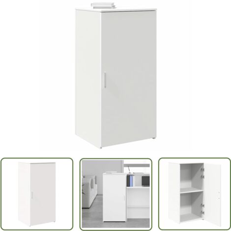 Remise"Buffet Bahut Commode - SUMMER - Armoire De Rangement Gris Béton 50 X 45 X 103,5cm Bois D'ingénierie JILIMAISON2025 90889431 - Maison