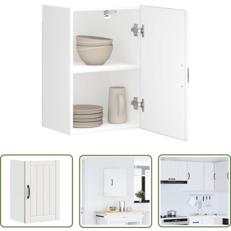 Armoire De Cuisine Lucca Blanc – Meuble Bas Évier Avec Tiroir, Bois D'Ingénierie Robuste Et Pieds Réglables