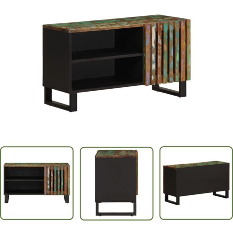 Mueble Para TV Madera De Acacia Maciza 140x40x45 Cm